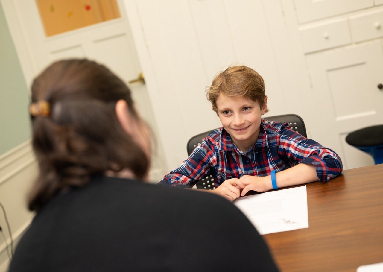 student in one to one tutorial with teacher